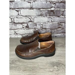 Footprints By Birkenstock Brown Leather Loafers Slip On Shoes Women Sz 37EU/6 US